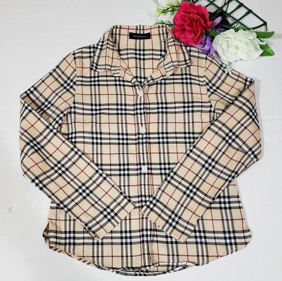 Burberry Other - Burberry classic button up girls blouse